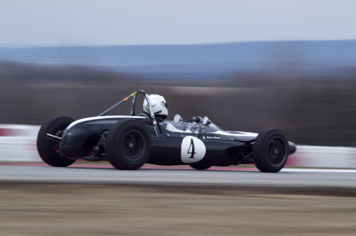 Robert Hoemke Leaning On His 1962 Cooper T59