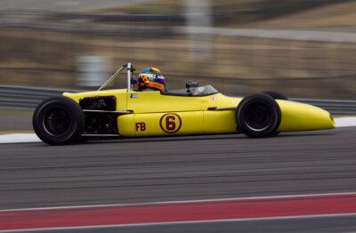 Matt Brabham enjoying his first race weekend in one of his grandfathers amazing race cars