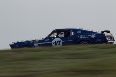 John Fershtand in his 1969 Ford Mustang Boss 302 giving it the beans