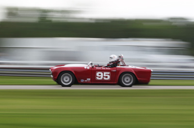 95 Tony Drews Triumph TR4 At Speed