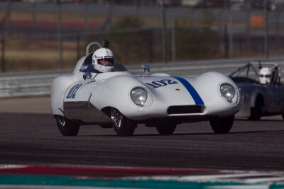 Steve Sanett and his glorious 1957 Lotus 11 LeMans were in fine form all weekend